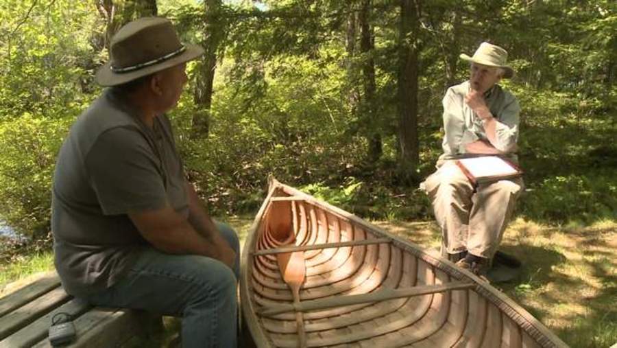 Still image from video Mi’kmaq Canoe Builder Connected for Thousands of Years: Todd Labrador